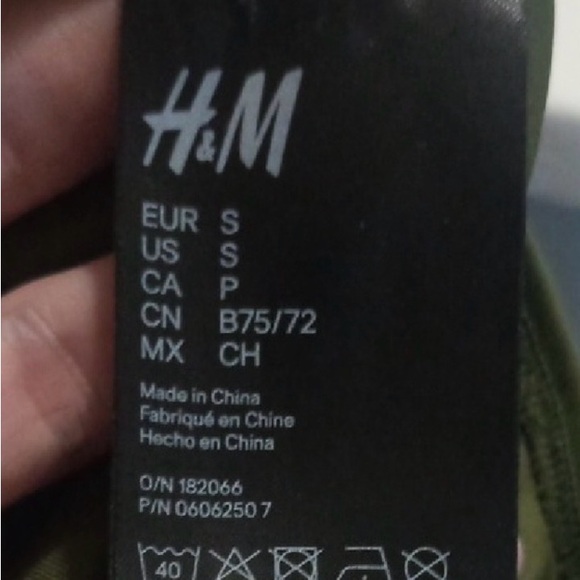 H&M Olive Green Maternity One Piece Swimsuit Bathing Suit - Picture 2 of 5